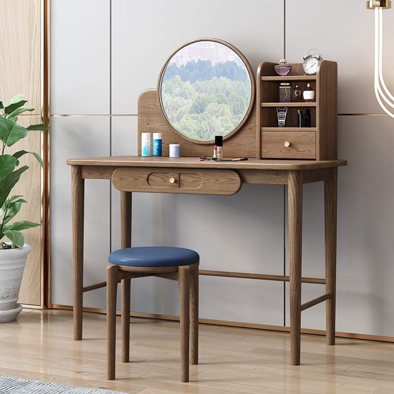 北欧家具 白蜡木实木梳妆台 北欧家具 白蜡木实木梳妆台