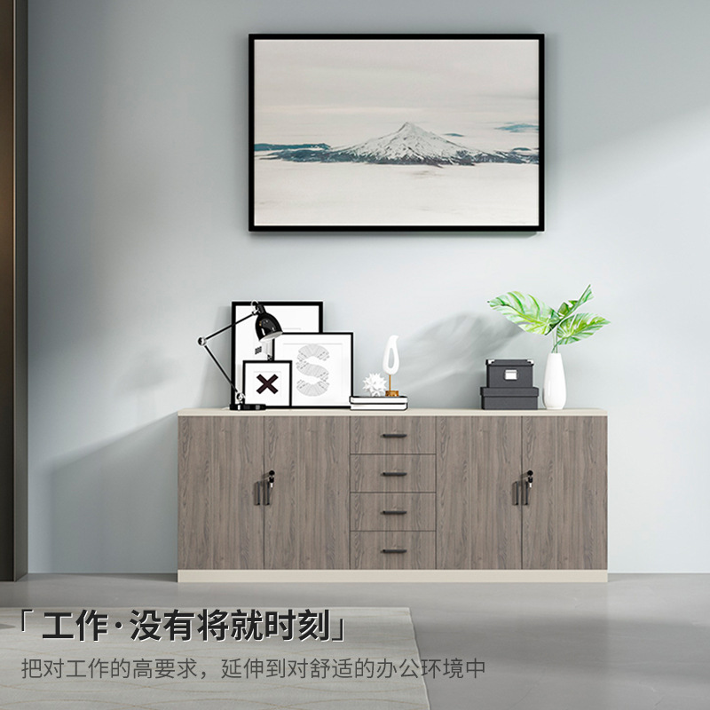 办公家具 办公柜员工落地文件柜组合资料柜储物移动矮柜