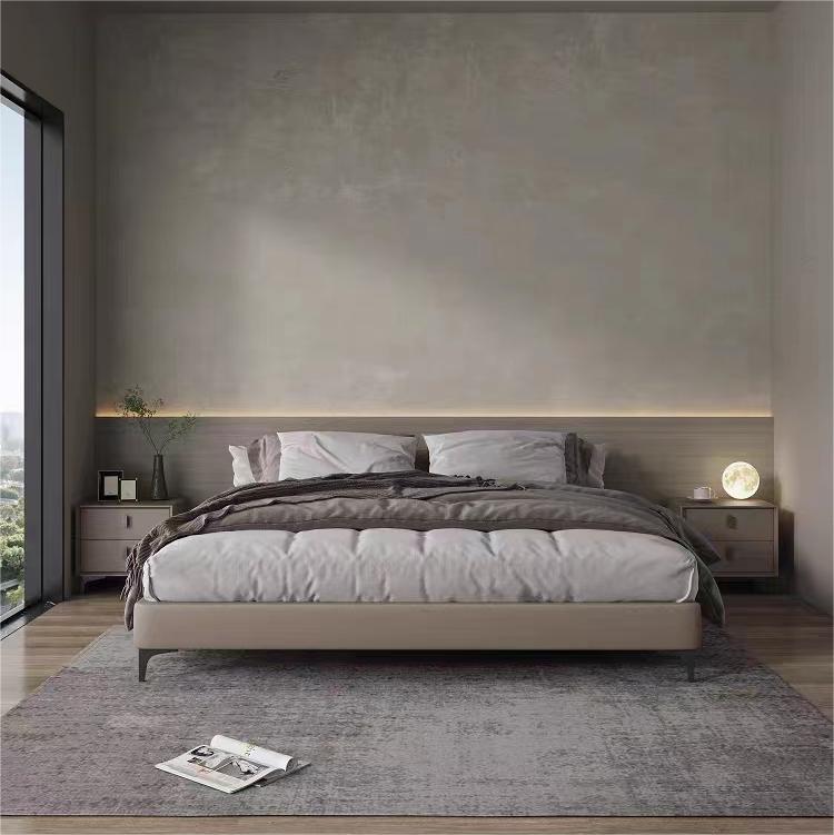 简约家具 榻榻米日式皮床实木无床头双人床 简约家具 榻榻米日式皮床实木无床头双人床