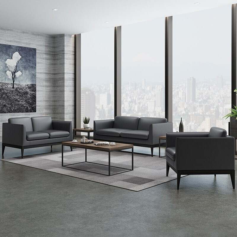 办公家具 简约办公室时尚皮艺沙发 真皮办公沙发 办公家具 简约办公室时尚皮艺沙发 真皮办公沙发