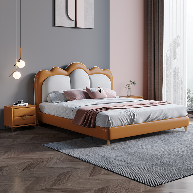 儿童家具 卡通云朵床 轻奢真皮儿童床 儿童家具 卡通云朵床 轻奢真皮儿童床