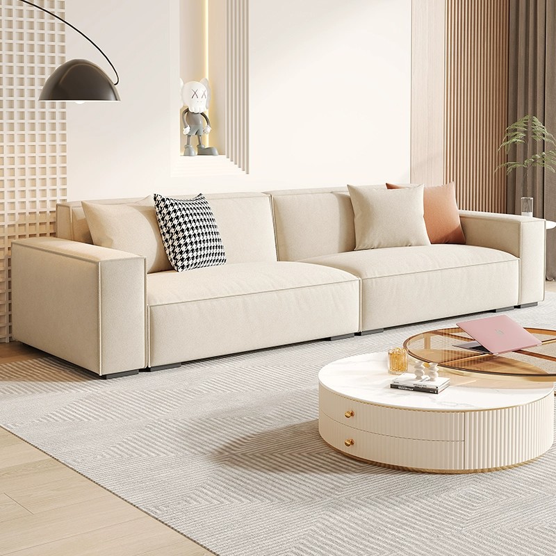 简约家具 意式极简奶油风布艺沙发 现代简约科技布豆腐块沙发 简约家具 意式极简奶油风布艺沙发 现代简约科技布豆腐块沙发