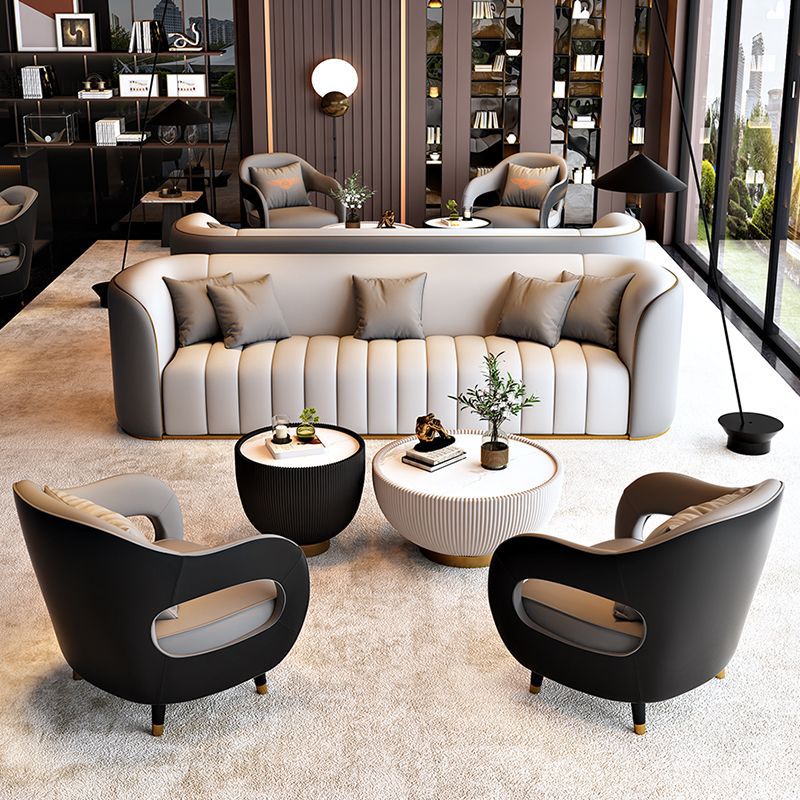 办公家具 办公室接待沙发 轻奢休闲会客洽谈桌椅