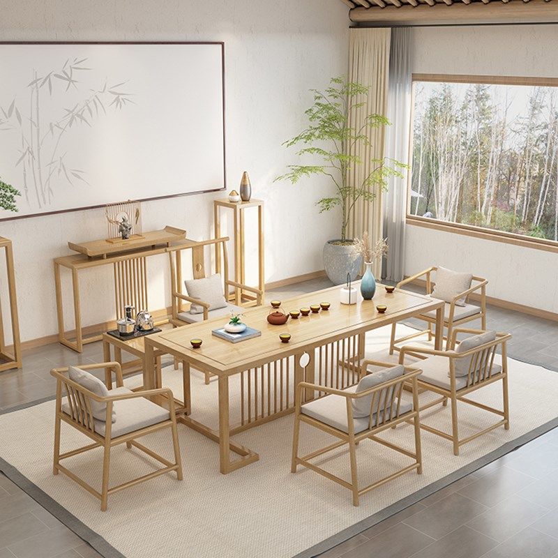 New Chinese furniture tea table and chair combination home simple tea table and chair New Chinese furniture tea table and chair combination home simple tea table and chair