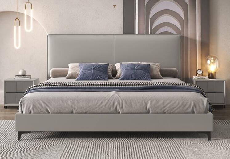 简约家具 意式极简婚床 豆腐块小户型高箱皮床 简约家具 意式极简婚床 豆腐块小户型高箱皮床