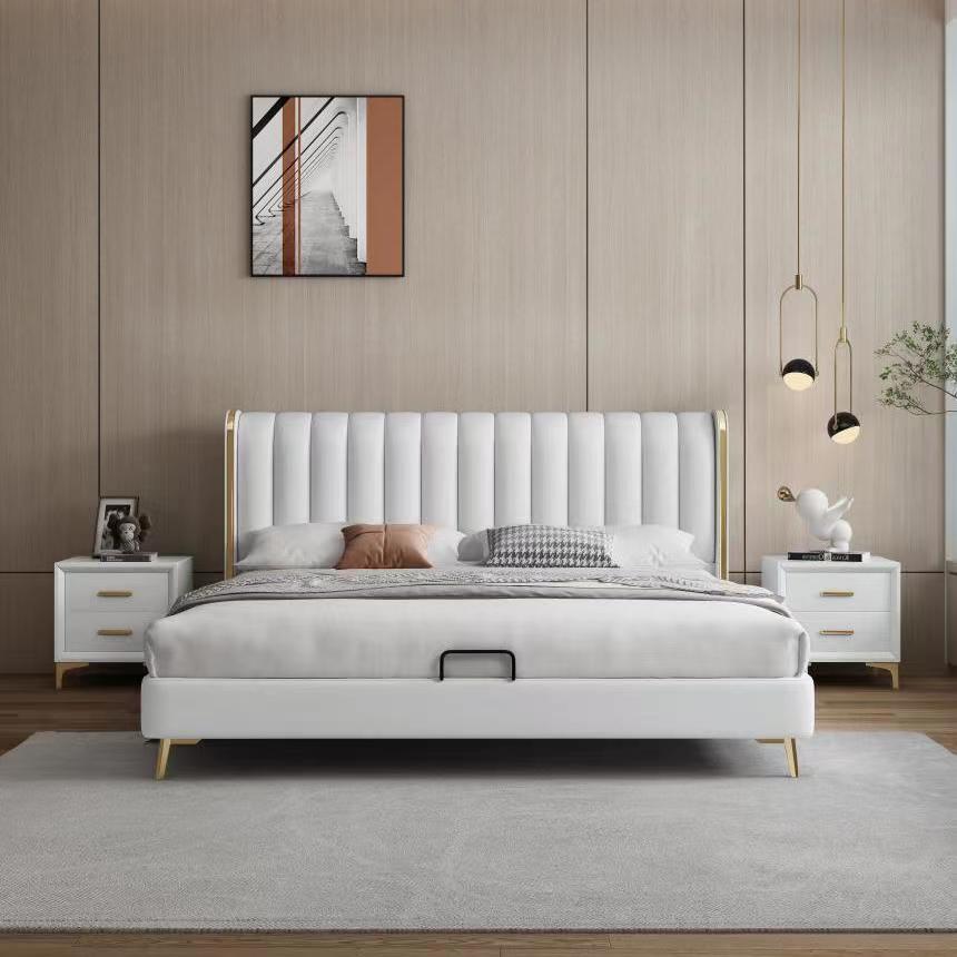 简约家具 轻奢ins奶油风软体科技布床 简约家具 轻奢ins奶油风软体科技布床