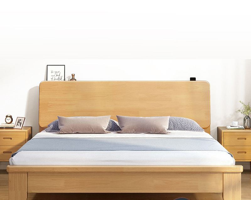 简约不简单,橡胶木双人床,舒适与经济并存 简约不简单,橡胶木双人床,舒适与经济并存