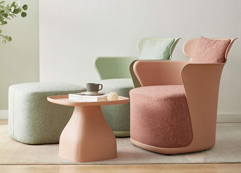 Nordic modern furniture simple sofa fabric single lazy sofa balcony lounge chair lounge chair chair