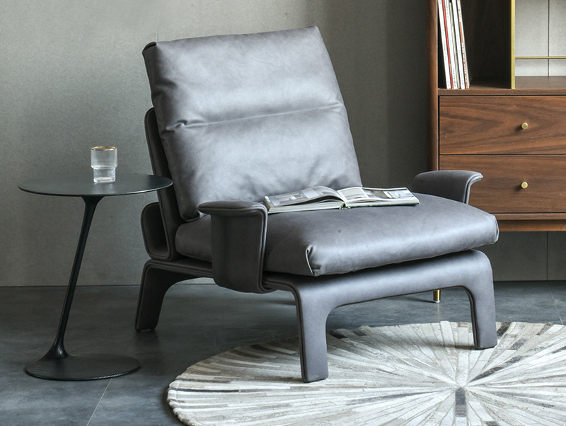 Nordic single technology cloth sofa chair shaped simple creative living room lazy multi-functional recliner