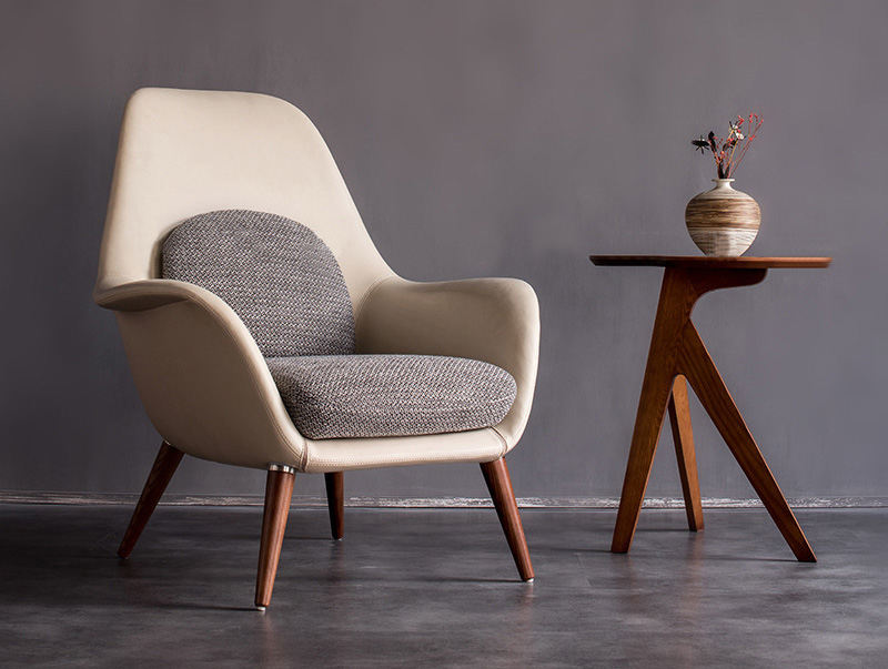 Nordic modern light luxury single sofa chair Tiger chair living room lounge chair lounger couch lazy sofa