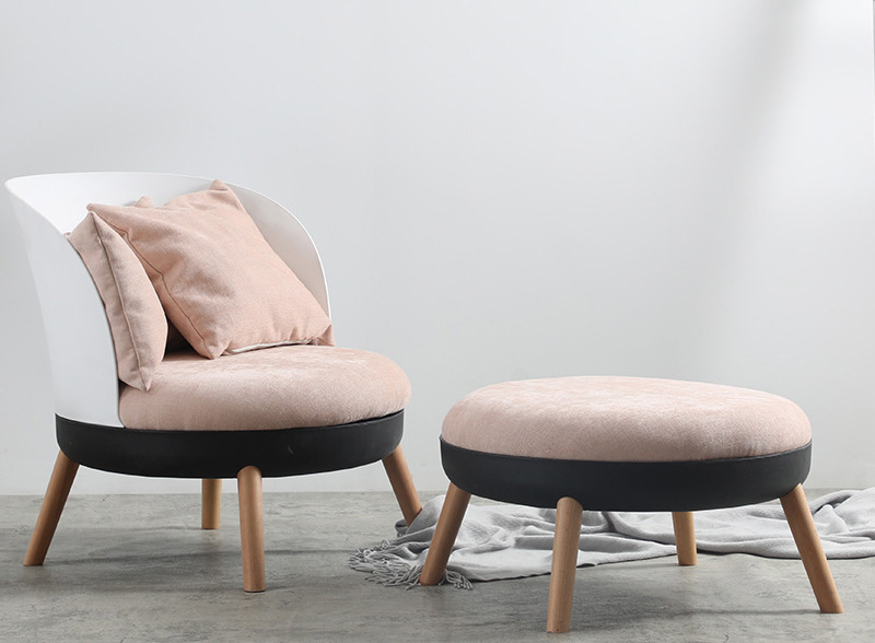 Nordic light luxury sofa chair bedroom leisure chair network red creative single chair modern simple small living room sofa;