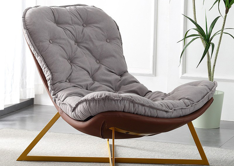 Nordic single sofa chair light luxury small apartment lazy recliner bedroom Creative living room balcony leisure single chair