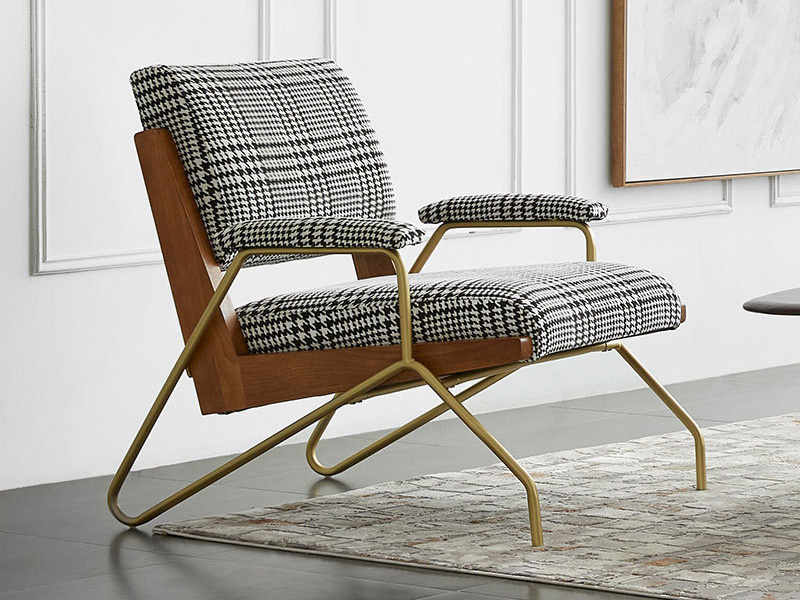 Light luxury single sofa chair Modern simple single sofa chair home balcony retro leisure chair Light luxury single sofa chair Modern simple single sofa chair home balcony retro leisure chair