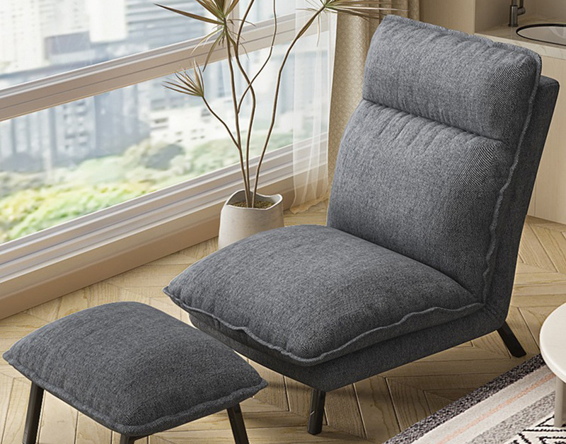 Lazy sofa Tatami bed with back chair Cute bedroom single bay window small sofa