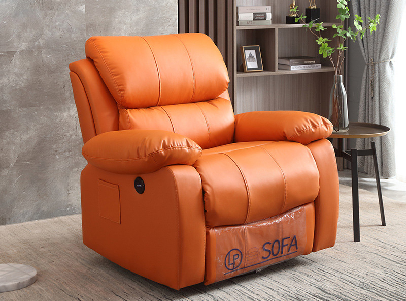 First class space capsule light luxury sofa single Nappa leather technology cloth multi-functional electric couch lounger