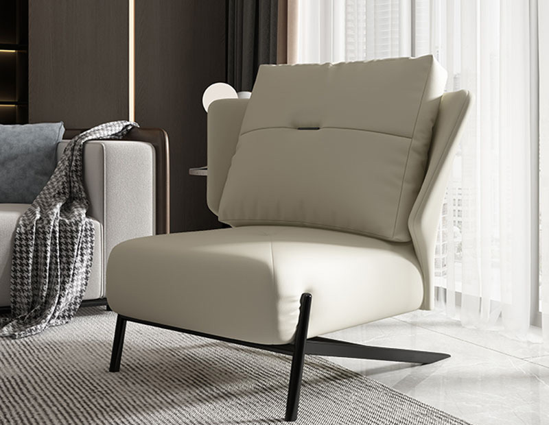 Lazy sofa living room single sofa modern simple bedroom lounge chair light luxury Italian balcony lounge chair