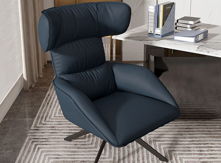 Light luxury lazy sofa Tiger chair Single sofa chair Nordic study boss chair rotating recliner chair