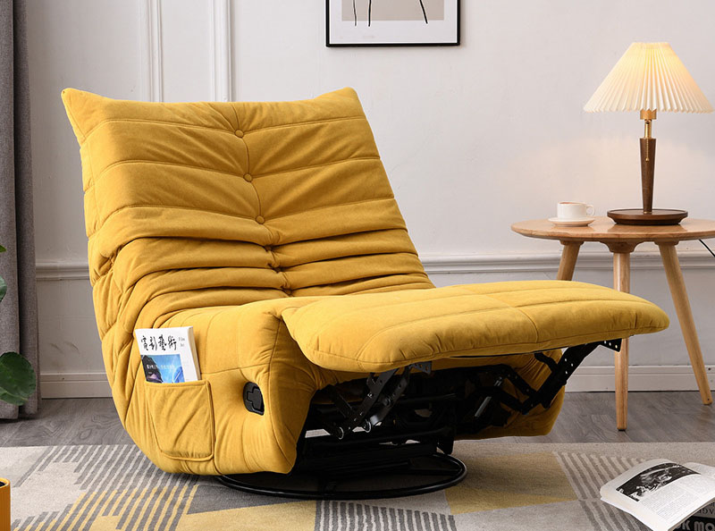 Caterpillar Swivel chair Living room single sofa chair Balcony rocker lounge lounger couch chair