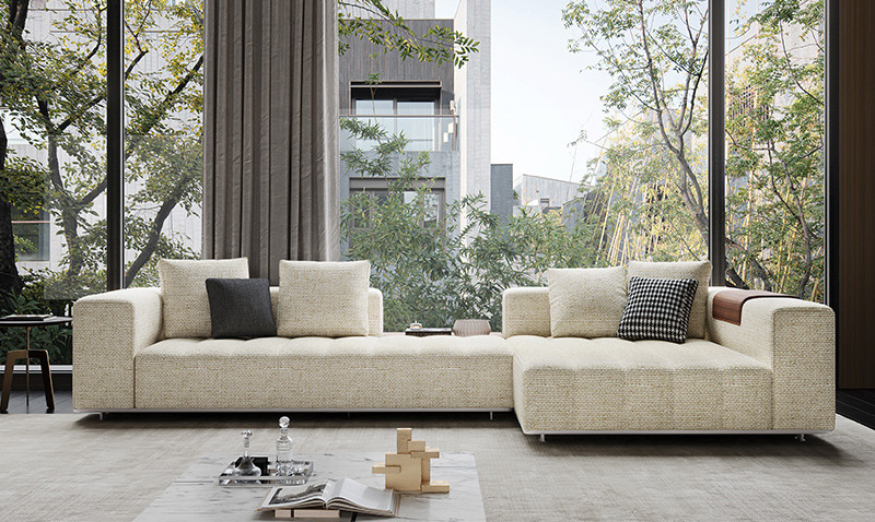 New living room size apartment combination sofa modern simple era fabric sofa New living room size apartment combination sofa modern simple era fabric sofa